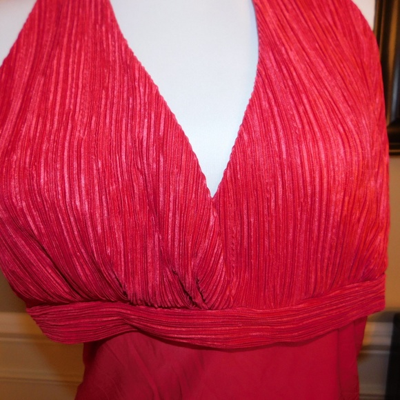 Red Halter Tie Neck - 1X - BRAND NEW - Picture 4 of 5